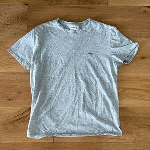 Lacoste Men's Light Gray Short Sleeve Tee